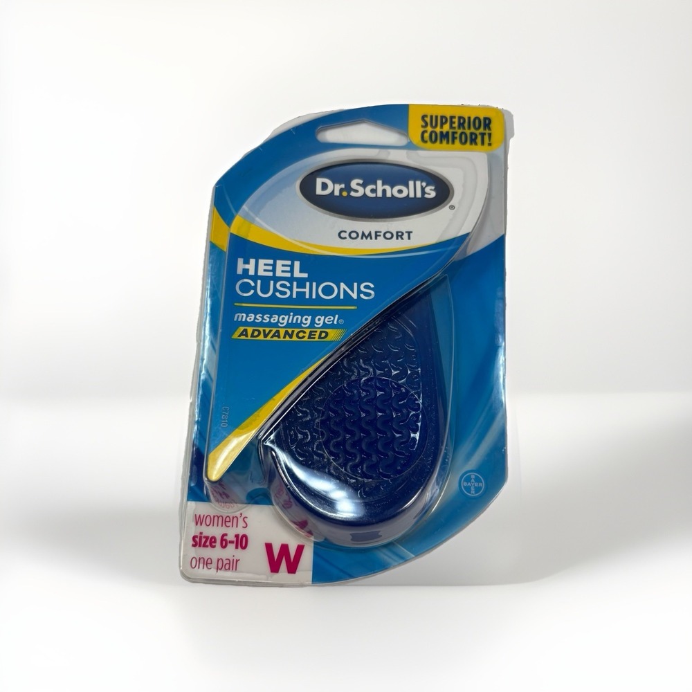 Dr Scholl's Women's 6-10 Massaging Gel Comfort Heel Cushions NEW